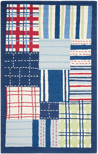 Safavieh Safavieh Kids Sfk318A Blue / Multi Geometric Area Rug