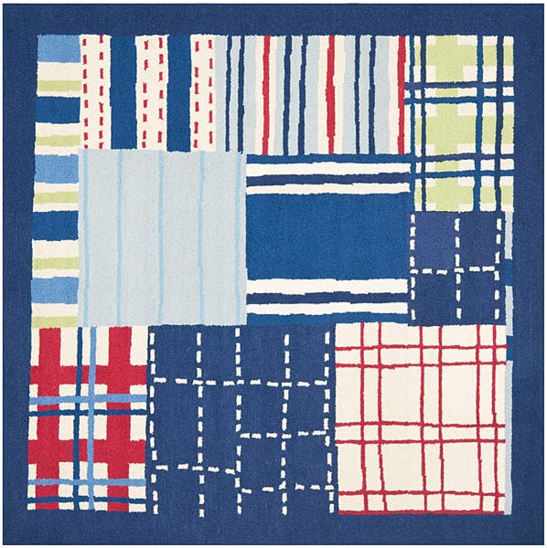 Safavieh Safavieh Kids Sfk318A Blue / Multi Geometric Area Rug