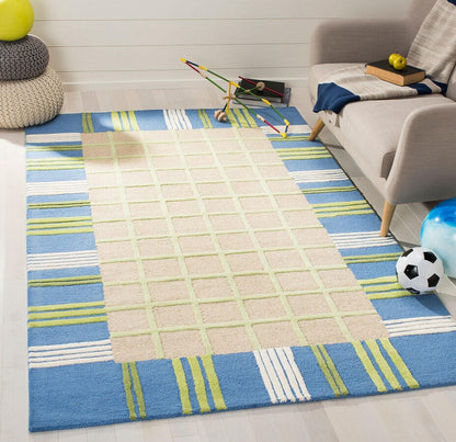 Safavieh Safavieh Kids Sfk320A Taupe / Blue Kids Area Rug