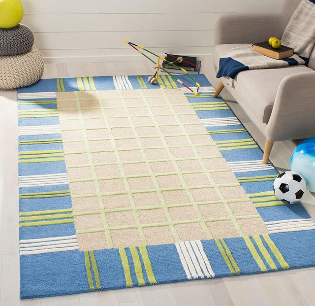 Safavieh Safavieh Kids Sfk320A Taupe / Blue Rugs.