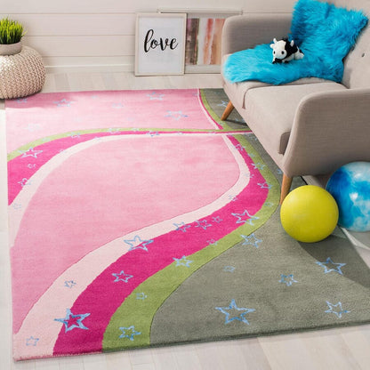 Safavieh Safavieh Kids Sfk338A Green / Pink Kids Area Rug