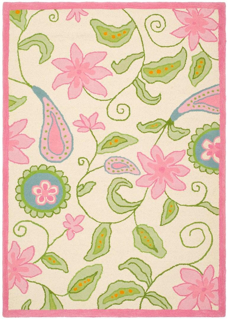 Safavieh Safavieh Kids Sfk351A Ivory / Pink Kids Area Rug