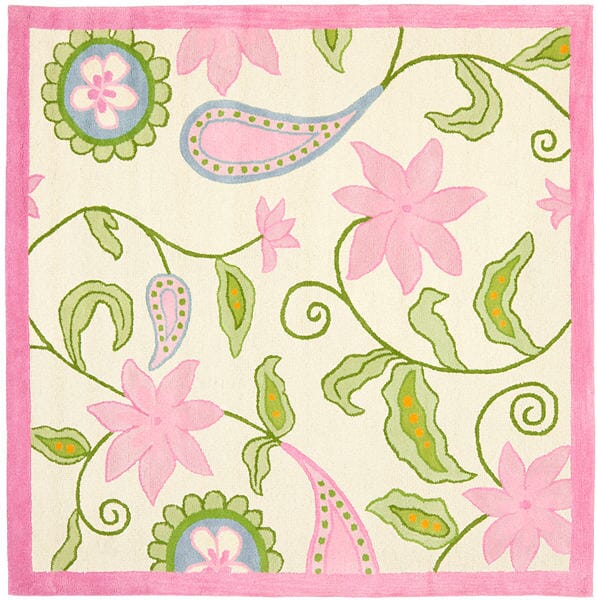 Safavieh Safavieh Kids Sfk351A Ivory / Pink Kids Area Rug