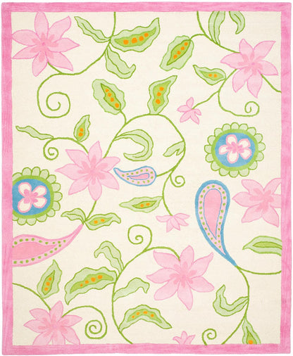 Safavieh Safavieh Kids Sfk351A Ivory / Pink Kids Area Rug