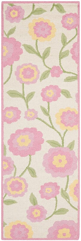 Safavieh Safavieh Kids Sfk355A Ivory / Pink Floral / Country Area Rug