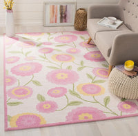 Safavieh Safavieh Kids Sfk355A Ivory / Pink Floral / Country Area Rug