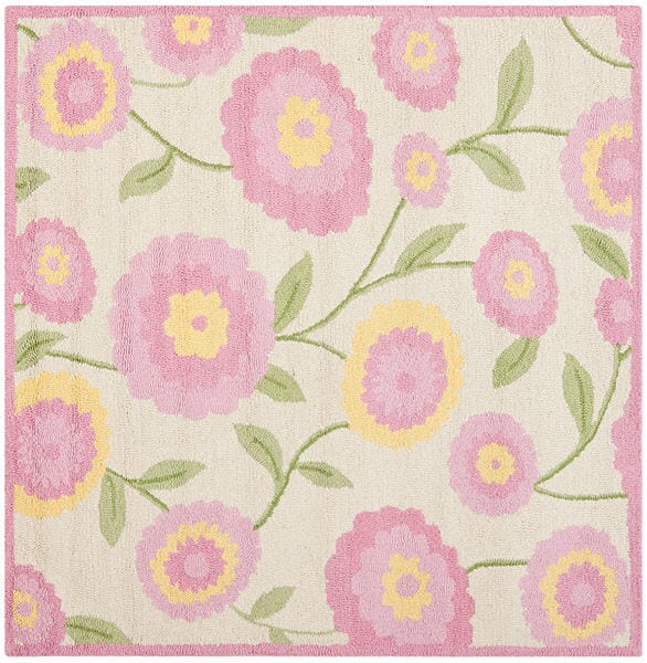 Safavieh Safavieh Kids Sfk355A Ivory / Pink Floral / Country Area Rug