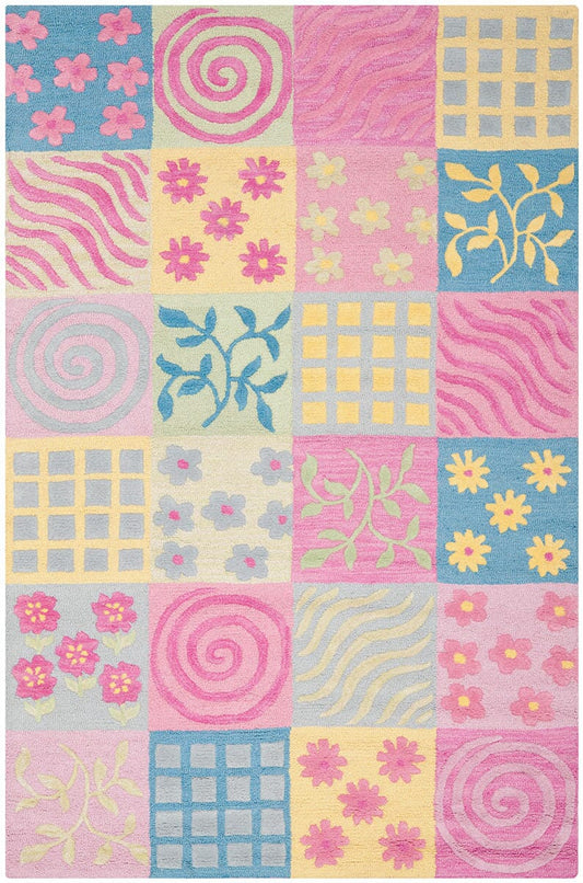 Safavieh Safavieh Kids Sfk356A Pink / Multi Geometric Area Rug