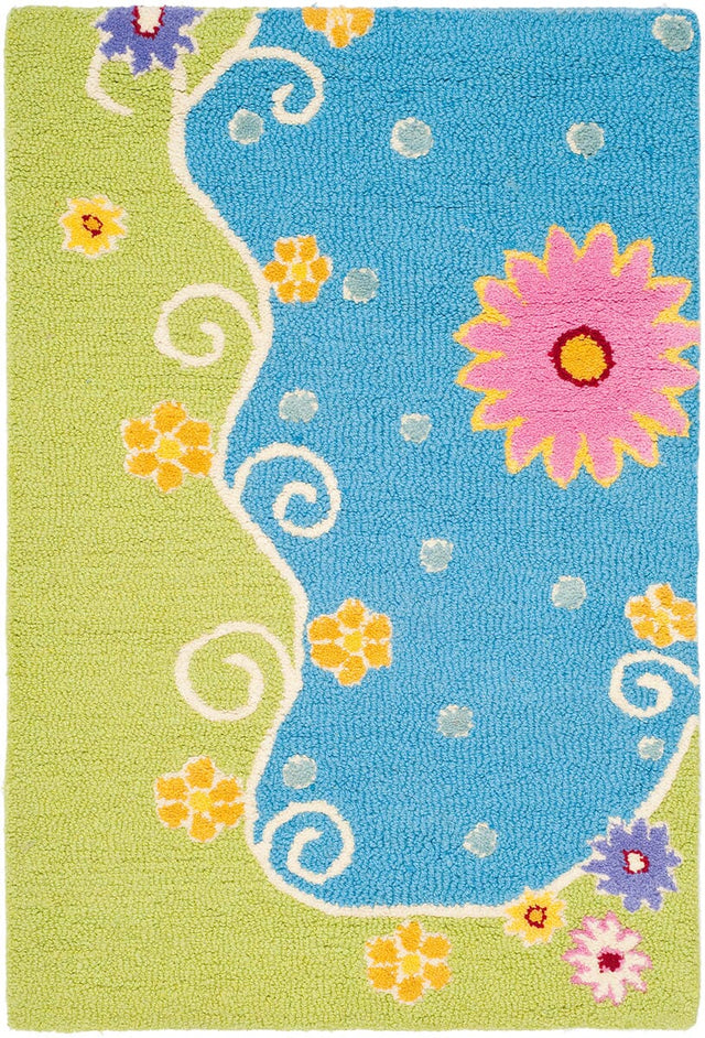 Safavieh Safavieh Kids sfk383a Blue / Green Rugs.