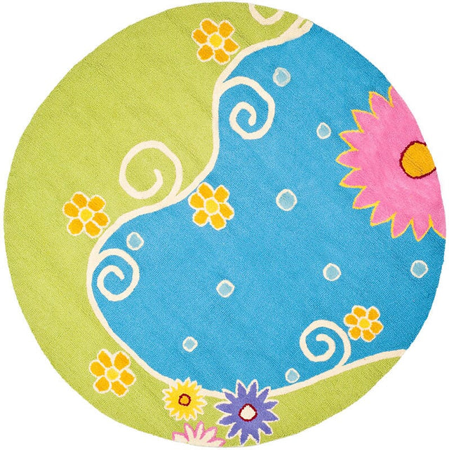 Safavieh Safavieh Kids sfk383a Blue / Green Rugs.