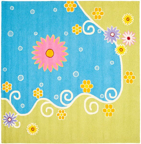 Safavieh Safavieh Kids sfk383a Blue / Green Rugs.