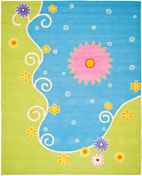 Safavieh Safavieh Kids sfk383a Blue / Green Rugs.