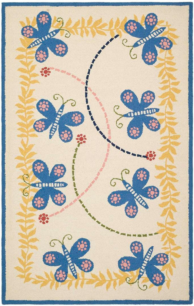 Safavieh Safavieh Kids sfk390a Ivory / Blue Rugs.