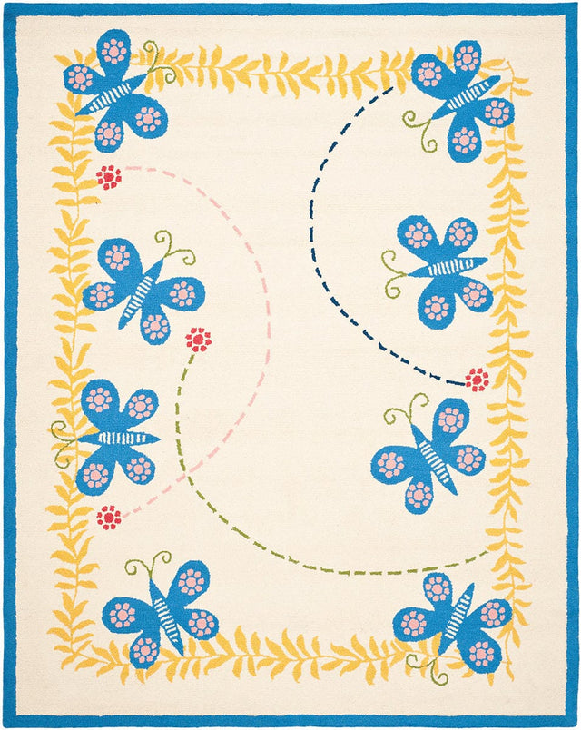 Safavieh Safavieh Kids sfk390a Ivory / Blue Rugs.