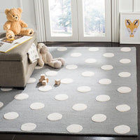 Safavieh Safavieh Kids Sfk904C Grey / Ivory Geometric Area Rug