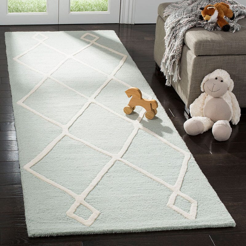 Safavieh Safavieh Kids Sfk906M Mint / Ivory Moroccan Area Rug