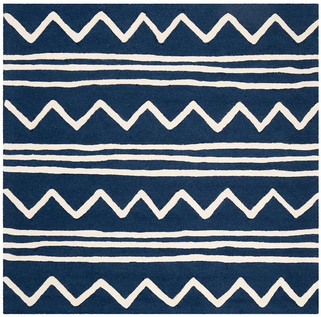 Safavieh Safavieh Kids Sfk907N Navy / Ivory Geometric Area Rug