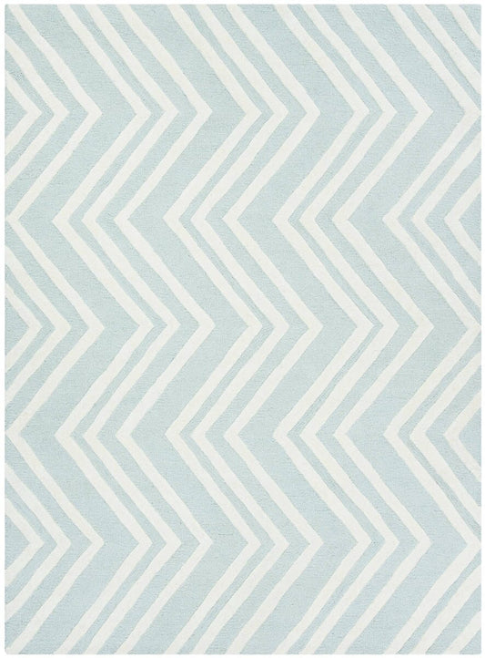 Safavieh Safavieh Kids Sfk910M Mint / Ivory Chevron Area Rug