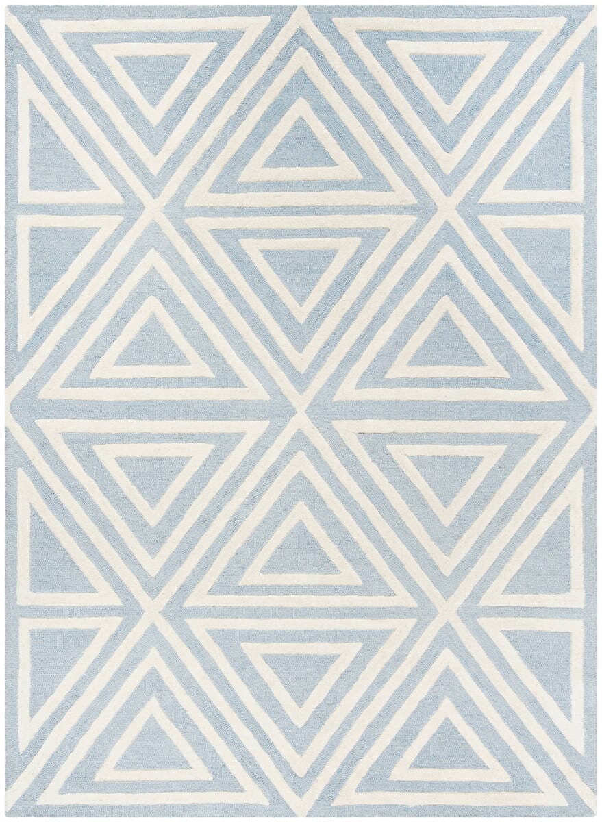 Safavieh Safavieh Kids Sfk912E Blue / Ivory Geometric Area Rug