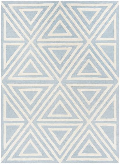 Safavieh Safavieh Kids Sfk912E Blue / Ivory Geometric Area Rug