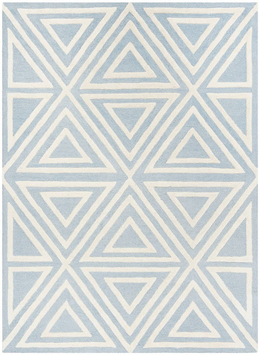 Safavieh Safavieh Kids Sfk912E Blue / Ivory Geometric Area Rug