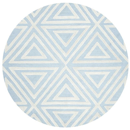 Safavieh Safavieh Kids Sfk912E Blue / Ivory Geometric Area Rug