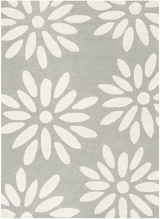 Safavieh Safavieh Kids Sfk914C Grey / Ivory Floral / Country Area Rug