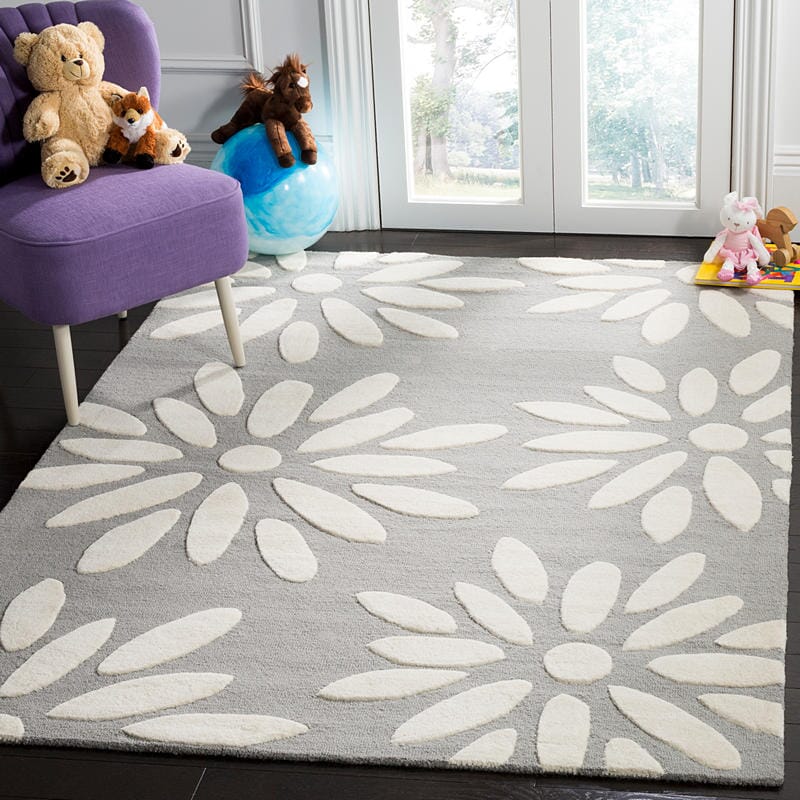 Safavieh Safavieh Kids Sfk914C Grey / Ivory Rugs.