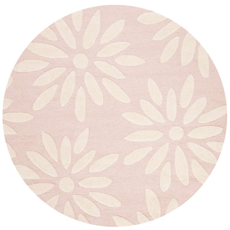 Safavieh Safavieh Kids Sfk914P Pink / Ivory Floral / Country Area Rug