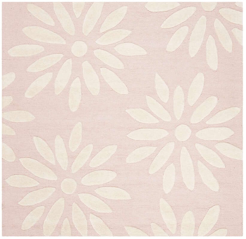 Safavieh Safavieh Kids Sfk914P Pink / Ivory Floral / Country Area Rug