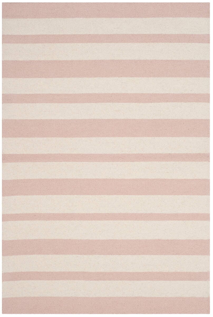 Safavieh Safavieh Kids Sfk915P Pink / Ivory Striped Area Rug