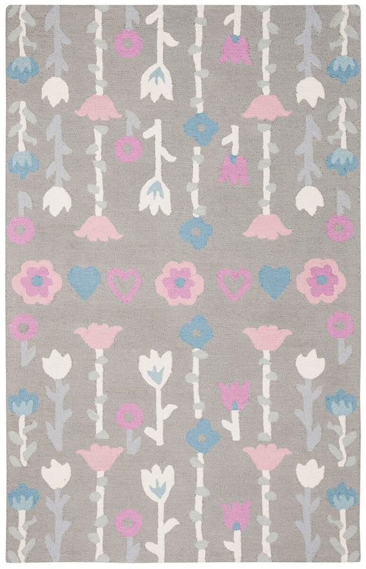 Safavieh Safavieh Kids Sfk918C Grey / Pink Bohemian Area Rug