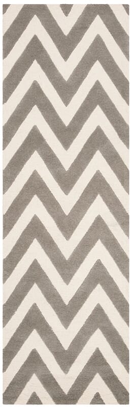 Safavieh Safavieh Kids Sfk921C Grey / Ivory Chevron Area Rug