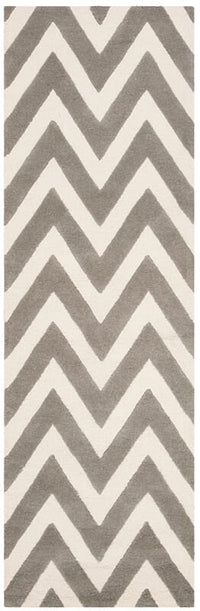 Safavieh Safavieh Kids Sfk921C Grey / Ivory Chevron Area Rug