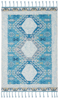Safavieh Saffron Sfn103K Turquoise / Blue Moroccan Area Rug