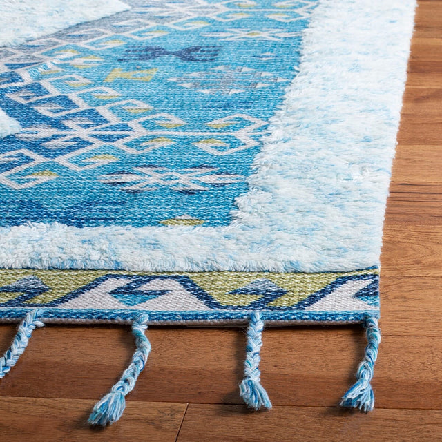 Safavieh Saffron Sfn103K Turquoise / Blue Rugs.