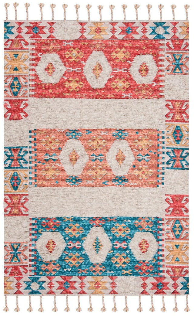 Safavieh Saffron Sfn105P Rust / Beige Rugs.