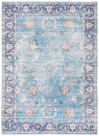 Safavieh Saffron Sfn201M Aqua / Navy Area Rug