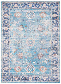 Safavieh Saffron Sfn201M Aqua / Navy Area Rug