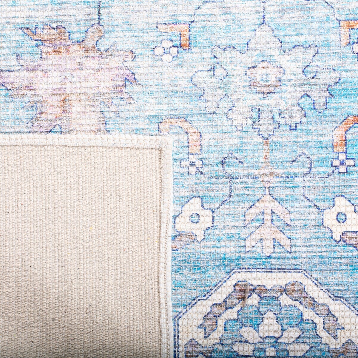 Safavieh Saffron Sfn201M Aqua / Navy Rugs.