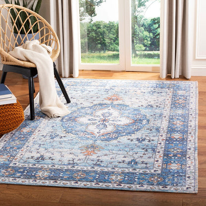 Safavieh Saffron Sfn203M Blue / Ivory Area Rug