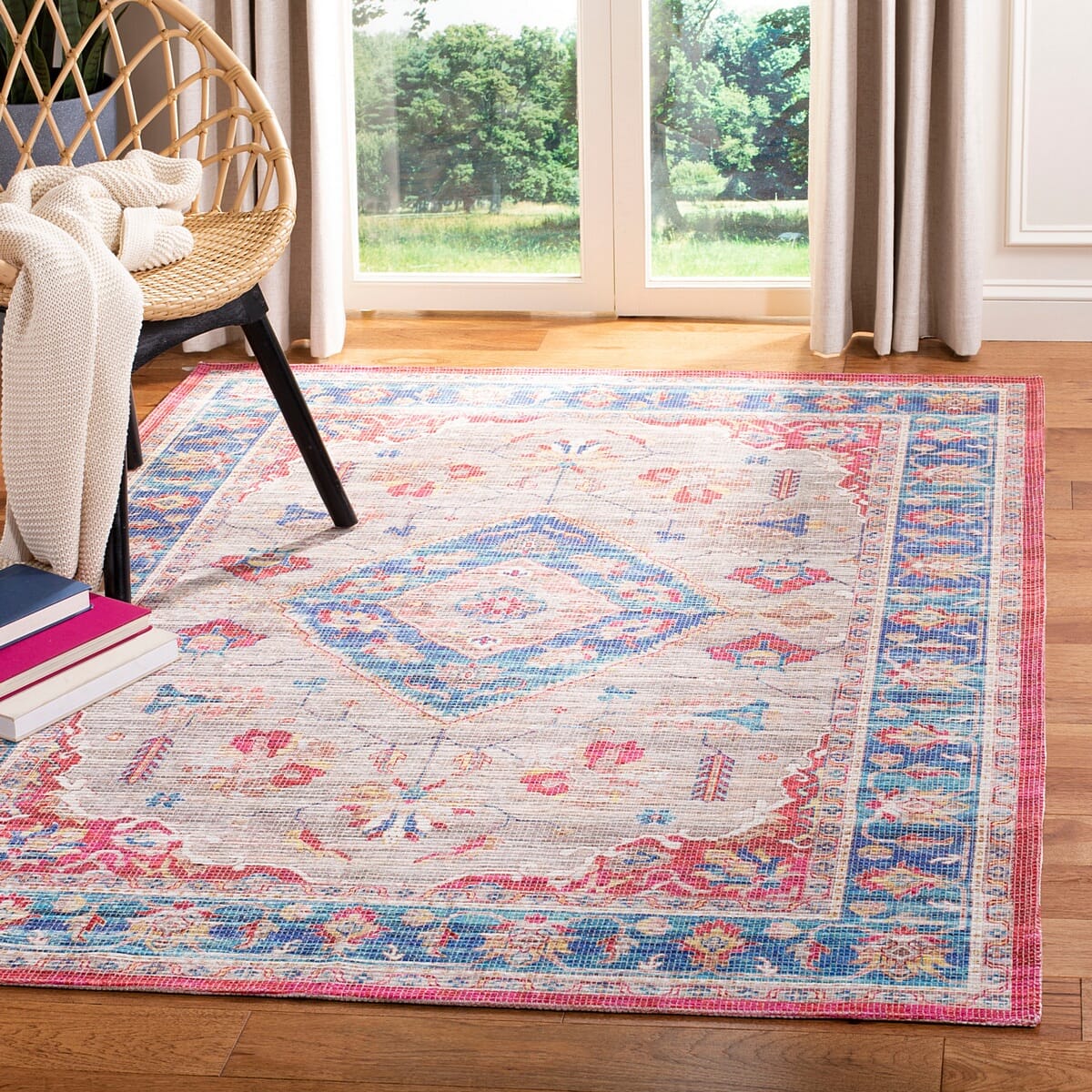 Safavieh Saffron Sfn204P Rust / Ivory Rugs.
