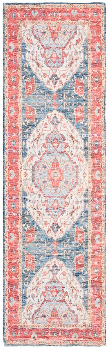 Safavieh Saffron Sfn508R Fuchsia / Blue Area Rug