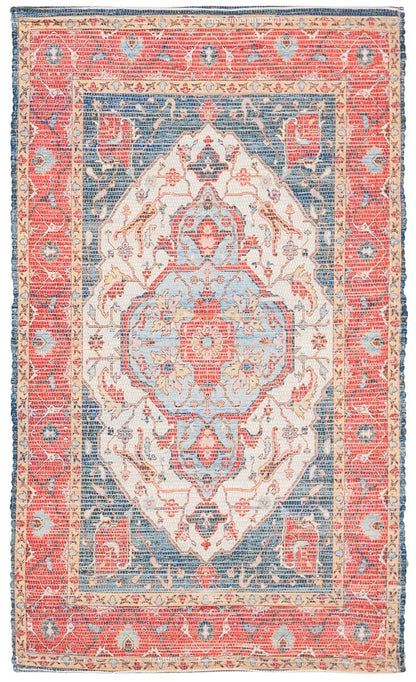 Safavieh Saffron Sfn508R Fuchsia / Blue Area Rug