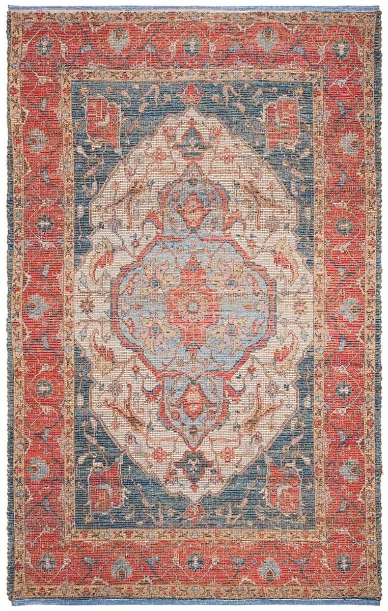 Safavieh Saffron Sfn508R Fuchsia / Blue Area Rug