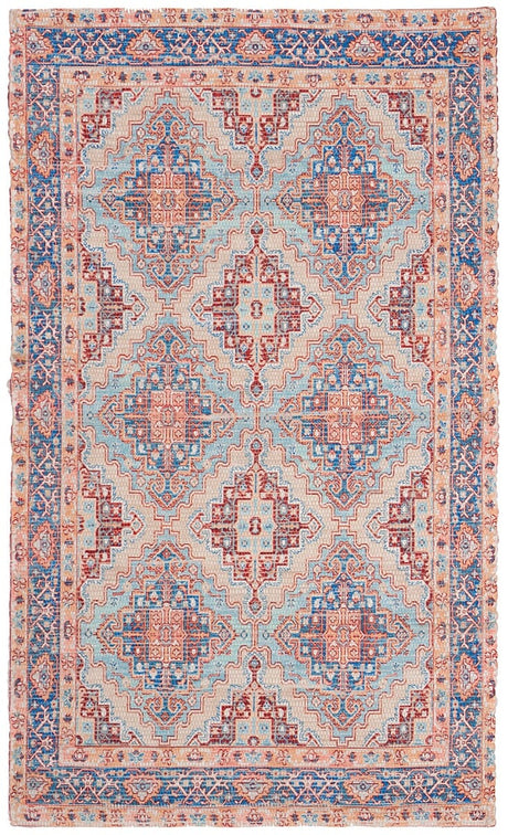 Safavieh Saffron Sfn510M Blue / Rust Rugs.