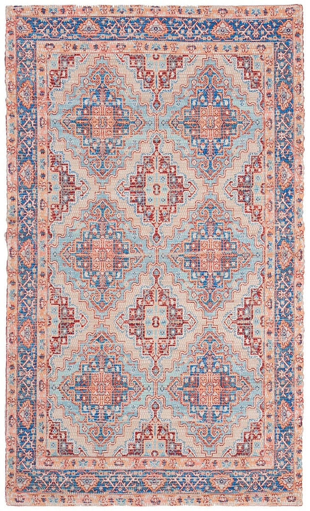 Safavieh Saffron Sfn510M Blue / Rust Rugs.