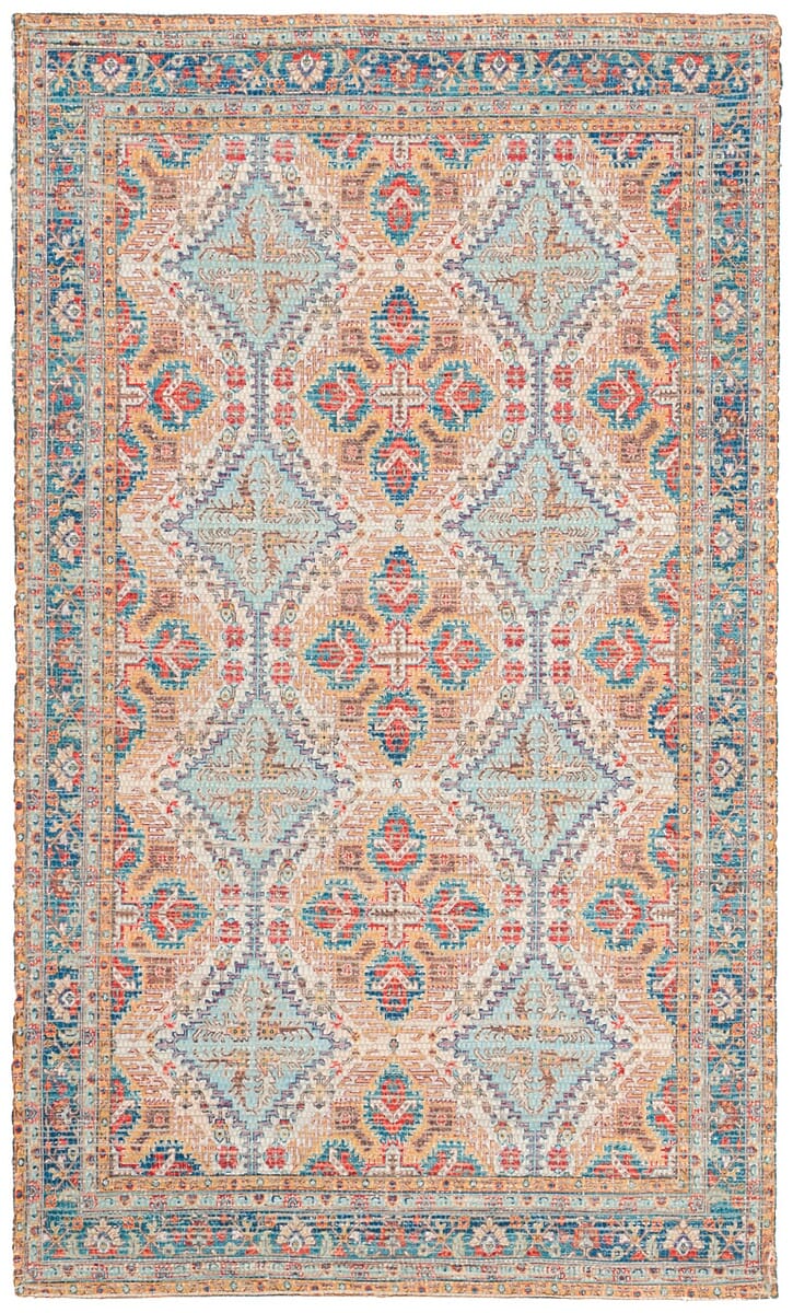 Safavieh Saffron Sfn511P Rust / Blue Area Rug