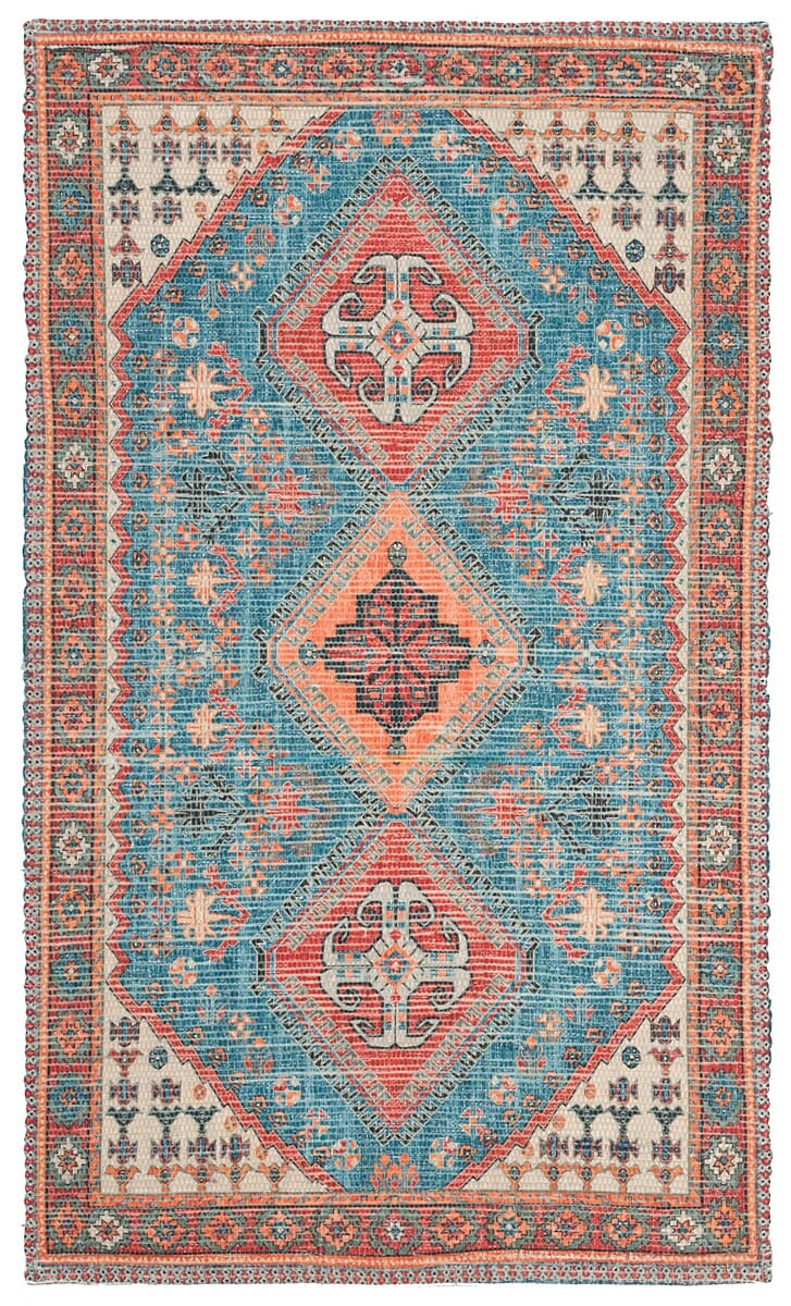 Safavieh Saffron Sfn512N Navy / Red Area Rug