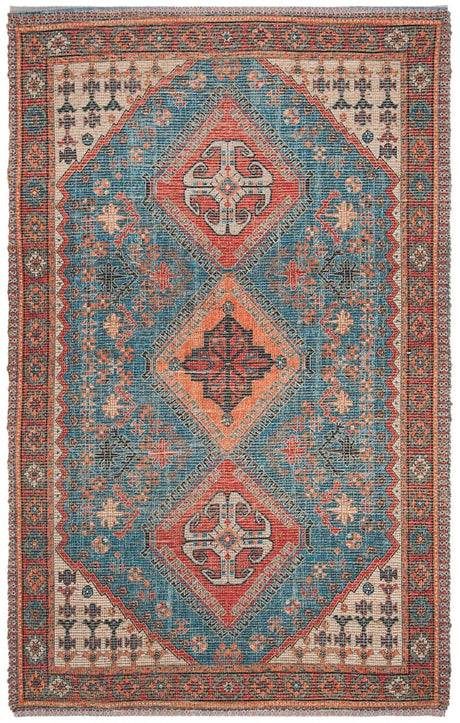 Safavieh Saffron Sfn512N Navy / Red Rugs.